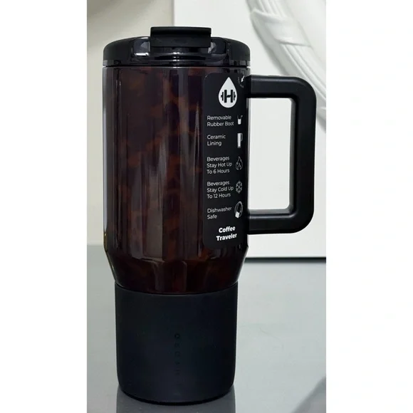 HYDROJUG‎ 20oz Traveler Coffee Mug, TORTOISE - Picture 2 of 5